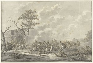 Luta de cavaleiros de Dirk Langendijk