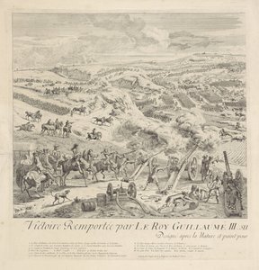 Batalha de Drogheda no Boyne, 1 de julho de 1690 (página esquerda)