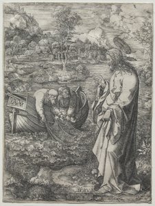 Jesus chamando a São Pedro e Santo André de Dirk Vellert