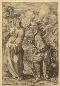 Tentação de Cristo, 1525. de Dirk Vellert