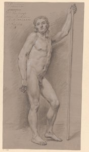 Nu masculino em pé, visto de frente (2º prêmio 1776) de Dirk Versteegh