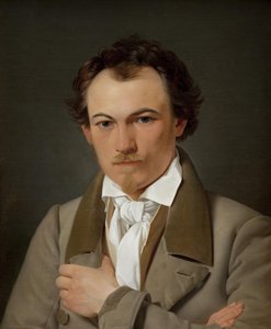 Retrato do pintor de cena Troels Lund de Ditlev Blunck