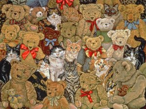 Tedcats, 1997 (acrílico no painel) de Ditz