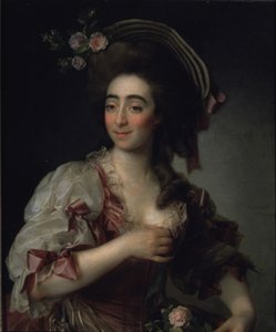 Retrato da cantora de ópera Anna Davia Bernucci, 1782