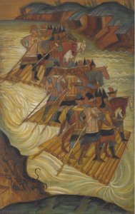 Atravessando o rio de Dmitri Semyonovich Stelletsky