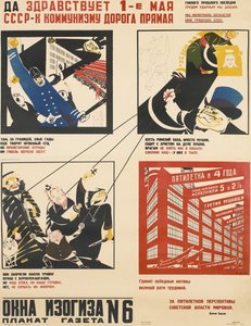 Primeiro de Maio. A URSS é o caminho certo para o comunismo, 1931 de Dmitriy Stakhievich Moor