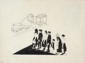 A fila, 1920. de Dmitriy Stakhievich Moor