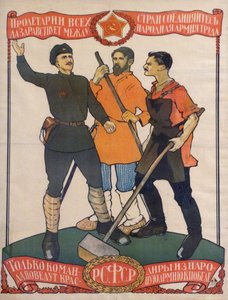 cartaz de propaganda comunista