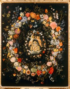 O triunfo do amor com a flor à volta ... de Domenichino (1581 1641)