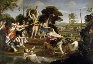 A caça de Diana, 1616-17