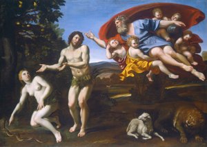 A repreensão de Adão e Eva, 1626.