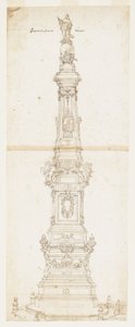 Projeto para o Obelisco de São Domingos, Piazza San Domenico Maggiore, Nápoles