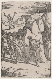 Os metais que fogem de Vulcano de Domenico Beccafumi