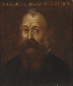 Retrato do artista de Domenico Brusasorci
