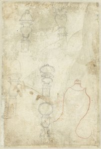Botões de esboço de Domenico Campagnola (possibly)