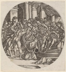 Decapitação de Santa Catarina de Domenico Campagnola