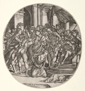 Decapitação de Santa Catarina de Domenico Campagnola