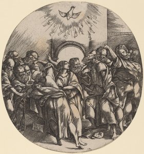 A descida do Espírito Santo de Domenico Campagnola