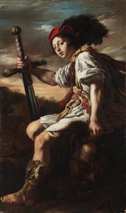 Italiano:  Davide con la testa di Golia David com a cabeça de Golias