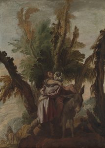O bom samaritano, ca. 1618-22. de Domenico Fetti or Feti