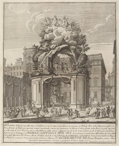 Júpiter e Minerva e a Forja de Vulcano, para o Festival "Chinea" de Domenico Franceschini probably after Nicola Michetti