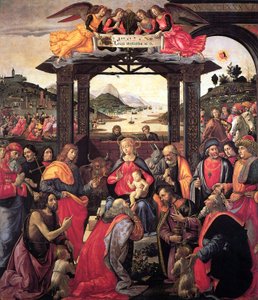 Adoração dos Magos de Ospedali degli Innocenti de Domenico Ghirlandaio