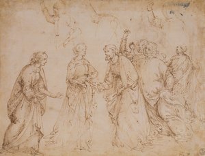 Casamento da Virgem de Domenico Ghirlandaio