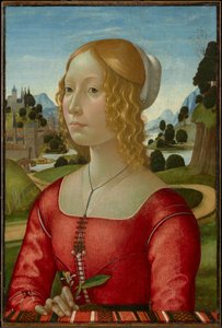 Retrato de uma dama de Domenico Ghirlandaio