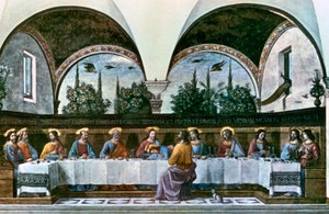 A Última Ceia, 1480. de Domenico Ghirlandaio