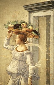 Mulher carregando frutas, do nascimento de São João Batista
