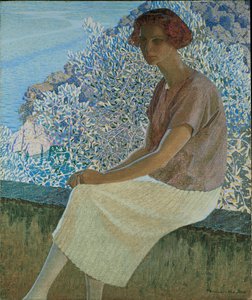 Calma argentea. Portrait of Alma Fidora, 1922. de Domenico Guerello