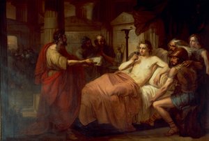 Alexandre o Grande e seu Médico Filipe, por Domenico Induno