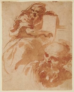 Seated Prophet (Recto) de Domenico Maria Canuti