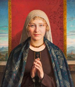 Oração do Angelus (óleo sobre tela) de Domenico Maria Durante