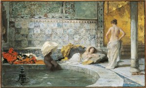 Banho Turco (óleo sobre tela)