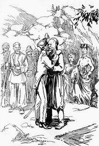 Ilustração de Domenico Natoli (1885-1968) para Rei das Montanhas, romance de Edmond About (1828-1885) de Domenico Natoli