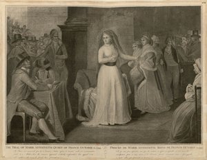 O Julgamento de Maria Antonieta, Rainha da França, 14 de outubro de 1793.