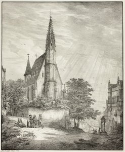 Igreja de Kiderich em Rheingau de Domenico Quaglio