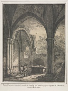 Edifícios notáveis da Idade Média na Alemanha: Ruínas da Igreja da Virgem ..., 1821.