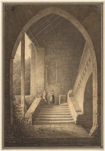 Escadaria exterior de uma ruína gótica Escadaria de uma ruína gótica, 1830.