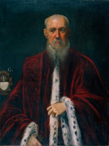 Retrato do Procurador Alessandro Gritti - Retrato do Procurador Alessandro Gritti - Pintura de Jacopo Robusti, conhecido como Tintoretto (Le Tintoret)(1518-1594) - ca 1581 - Óleo sobre tela - 99,5x75 - Museu Nacional d