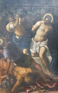 The Flagellation, c.1598 (óleo sobre tela) de Domenico Robusti Tintoretto