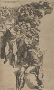 Grupo do Juízo Final, São Bartolomeu, São Pedro e outros Apóstolos, século XVI.