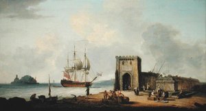 Porto Mediterrâneo (óleo sobre tela) de Dominic Serres
