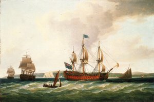 O "Saint George", um navio de 100 canhões de primeira classe, construído em 1756 nos estaleiros de Woolwich (Inglaterra), foi o navio de comando da frota durante a batalha naval da Baía de Quiberon, ou Batalha dos Cardeais, em 1759 de Dominic Serres