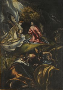 A agonia no jardim, 1600-1607. de Dominico El Greco