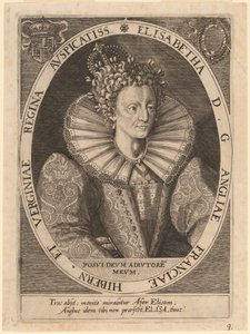 rainha Elizabeth de Dominicus Custos after Crispijn de Passe I