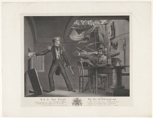 J:C:J: Van Speijk Em 5 de Fevereiro de 1831 (título sobre o objecto) de Dominicus Franciscus du Bois