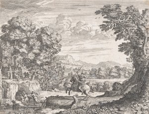 Belerofonte vencendo a Quimera, 1668. de Dominique Barriere