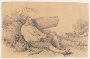 Trabalhador de campo adormecido, 1842.